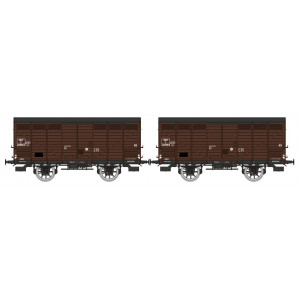 Ree modeles WB747 Set de 2 wagons Primeurs Type 3 ex-10T PLM, brun 540 , SNCF Ree Modeles WB-747 - 4