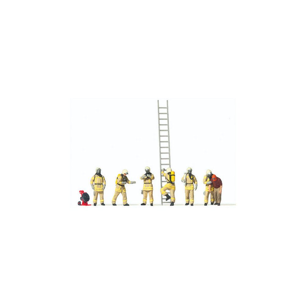 Preiser 10774 Personnages, Pompiers en tenue d'intervention Preiser Preiser_10774 - 1