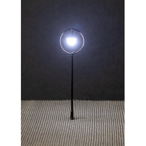 Faller 180105 Eclairage, Réverbère de parc LED, lampe boule suspendue 7.5cm, avec LED (x3) Faller Faller_180105 - 2