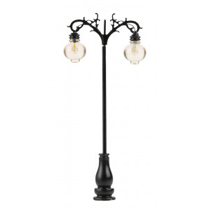 Faller 180107 Eclairage, Réverbère de parc LED, double lampe boule suspendue 7.5cm, avec LED (x3) Faller Faller_180107 - 1