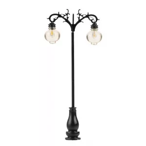 Faller 180107 Eclairage, Réverbère de parc LED, double lampe boule suspendue 7.5cm, avec LED (x3) Faller Faller_180107 - 1
