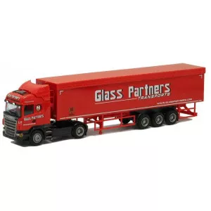 AWM 74490 Camion Scania 09 Highl. Aerop., Semi-remorque "Glass Partners" AWM AWM_74490 - 1