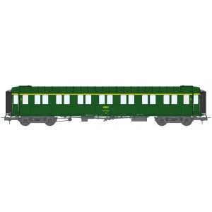 Ree modeles VB468 Voiture voyageurs métallisée, ex-PLM, SNCF, A7, vert 301, ep. IV Ree Modeles VB-468 - 3