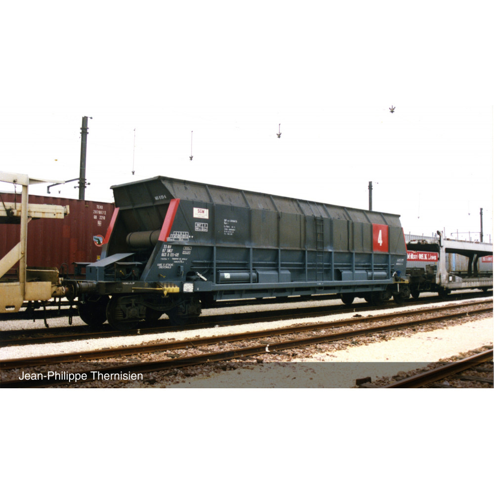 Arnold HN6548 Set de 2 wagons trémies à bogies type Faoos, transport de charbon, SNCF, SGW, échelle N Arnold HN6548 - 1