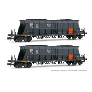 Arnold HN6550 Set de 2 wagons trémies à bogies type Faoos, transport de charbon, SNCF, Capcol/EDF, échelle N Arnold HN6550 - 1