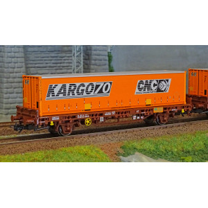 Jouef HJ6224 Set de 2 wagons plats Lgs, SNCF, avec conteneurs CNC Kargo70 Jouef HJ6224 - 2