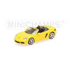 Minichamps 870065132 Porsche 718 Boxster 2016, jaune Busch véhicule Busch_870065132 - 1