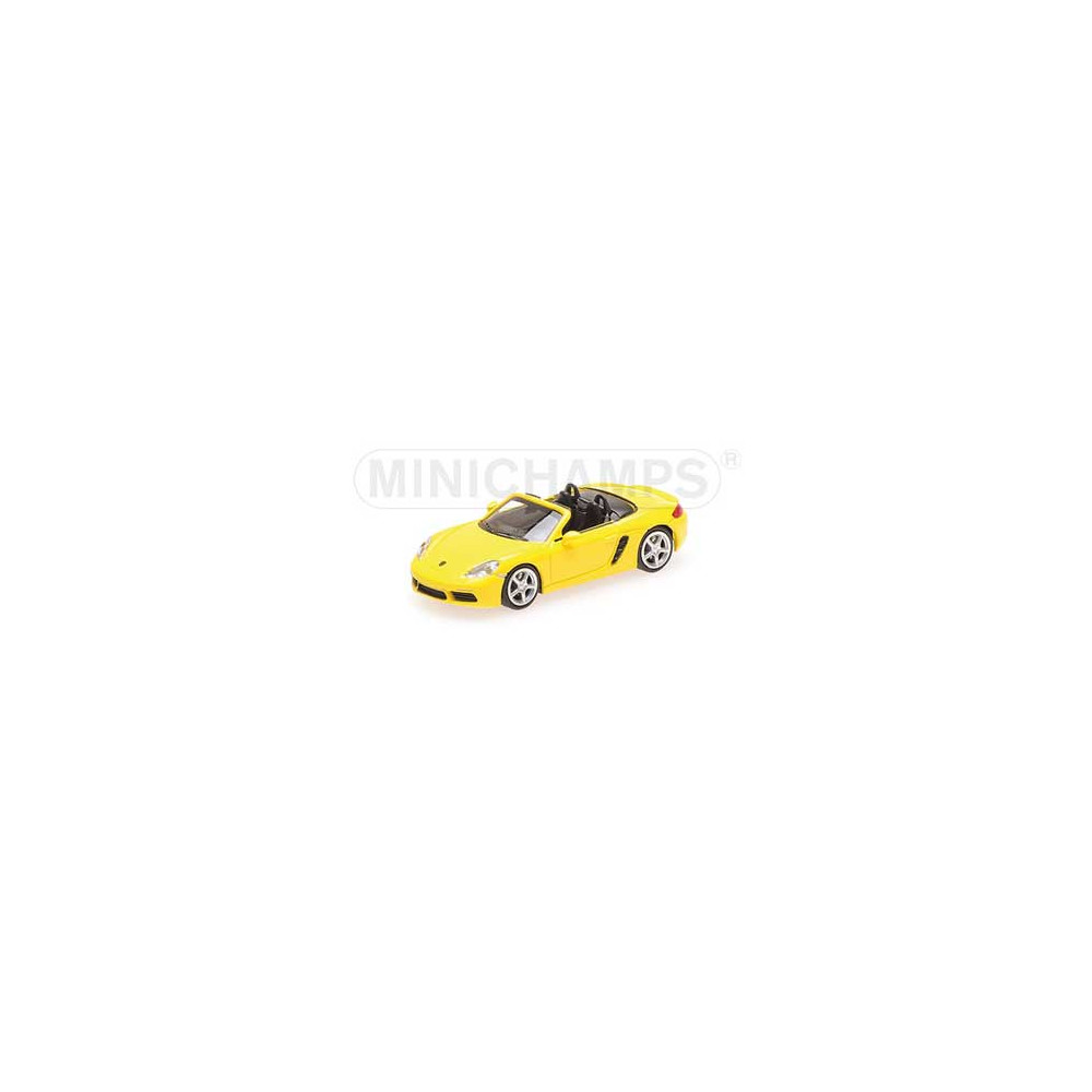 Minichamps 870065132 Porsche 718 Boxster 2016, jaune Busch véhicule Busch_870065132 - 1