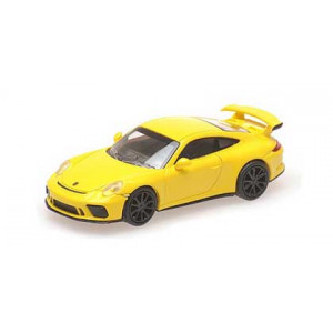 Minichamps 870067321 Porsche 991 GT3 2017, jaune Busch véhicule Busch_870067321 - 1