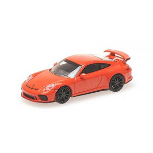 Minichamps 870067320 Porsche 991 GT3 2017, orange Busch véhicule Busch_870067320 - 1