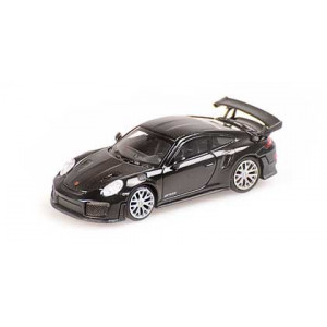 Minichamps 870068120 Porsche 911 GT2 RS 2018, noire / bandes carbone Busch véhicule Busch_870068120 - 1