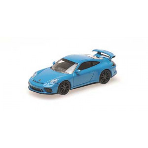 Minichamps 870067324 Porsche 991 GT3 2017, bleu Busch véhicule Busch_870067324 - 1