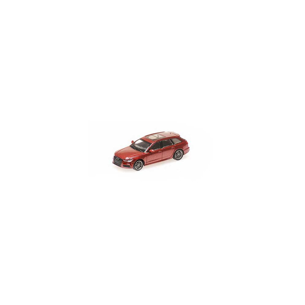 Minichamps 870018114 Audi A6 Avant 2018, rouge métal Busch véhicule Busch_870018114 - 1