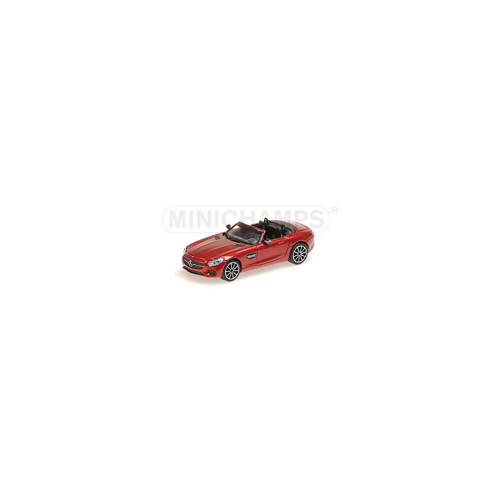 Minichamps 870037134 Mercedes AMG GT S cabriolet 2017, rouge Busch véhicule Busch_870037134 - 1