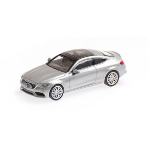 Minichamps 870037024 Mercedes AMG C63 coupé 2015, gris aragent Busch véhicule Busch_870037024 - 1