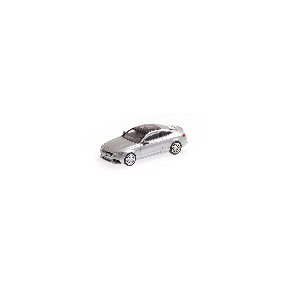 Minichamps 870037024 Mercedes AMG C63 coupé 2015, gris aragent Busch véhicule Busch_870037024 - 1