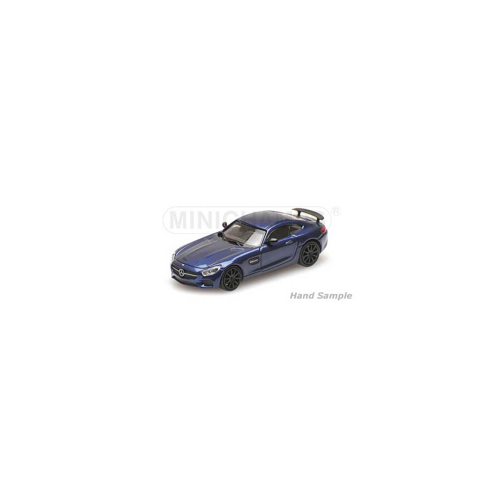 Minichamps 870037124 Mercedes AMG GT S 2015, bleu métal Busch véhicule Busch_870037124 - 1