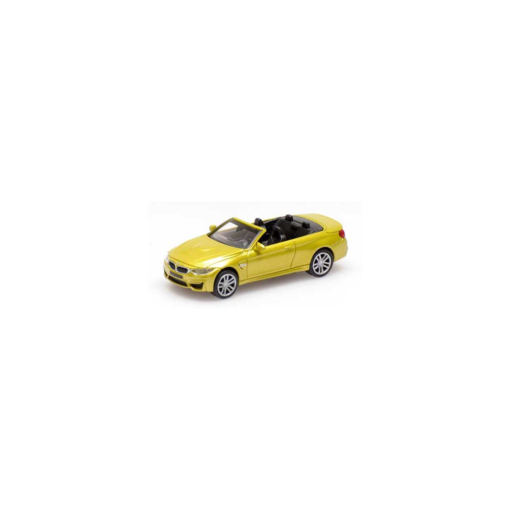 Minichamps 870027234 BMW M4 cabriolet 2015, jaune métal Busch véhicule Busch_870027234 - 1