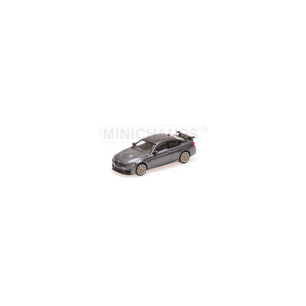 Minichamps 870027107 BMW M4 GTS 2016, noir métal / toit carbone / jantes orange Busch véhicule Busch_870027107 - 1