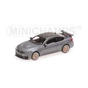 Minichamps 870027100 BMW M4 GTS 2016, gris mat / toit carbone / jantes orange Busch véhicule Busch_870027100 - 1