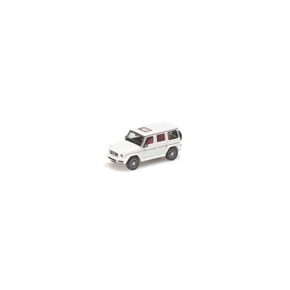 Minichamps 870037402 Mercedes Classe G500 2018, blanc Busch véhicule Busch_870037402 - 1