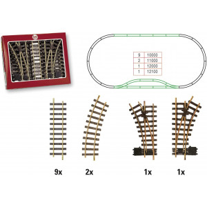 LGB 19902 Coffret de voies avec aiguillage pour gare LGB LGB_19902 - 1