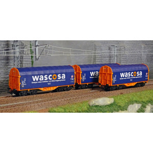 Marklin 47223 Set de 3 wagons à bâche coulissante type Shimmns, Wascosa AG Marklin Marklin 47223 - 1