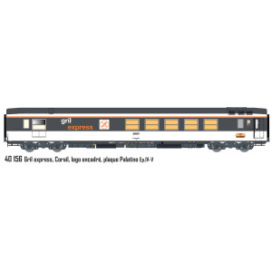 LS Models 40156 Voiture Corail, Grill Express, Logo encadré, SNCF, Plaque Palatino Ls models Lsm 40156 - 4