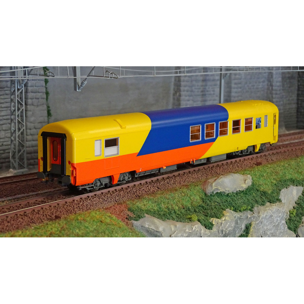 LS Models 40155 Voiture voyageur SR "Espace qualité", SNCF, Jaune / Bleu / Orange Ls models Lsm 40155 - 1