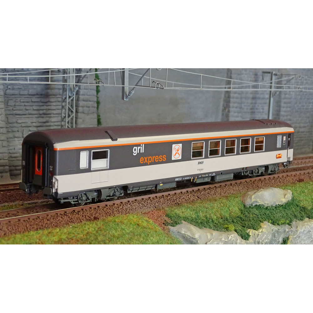 LS Models 40156 Voiture Corail, Grill Express, Logo encadré, SNCF, Plaque Palatino Ls models Lsm_40156 - 1