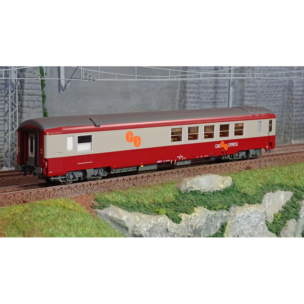 LS Models 40159 Voiture Grill Express, rouge / gris béton, SNCF, logo GE orange Ls models Lsm_40159 - 1