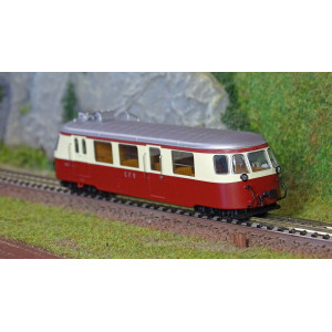 Ree Modeles VM003.S Autorail Billard A80 D des CFV N°316, Rubis/Crème, toit alu, Touristique, digital sonore Ree Modeles VM-003.