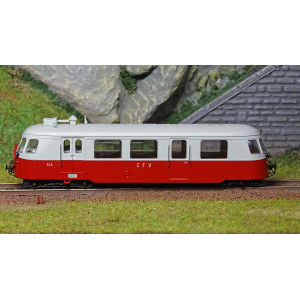 Ree Modeles VM004.S Autorail Billard A80 D des CFV N°316, Rouge/Gris, Touristique, digital sonore Ree Modeles VM-004.S - 2