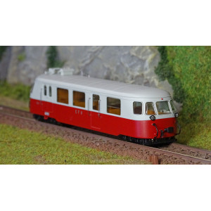 Ree Modeles VM004.S Autorail Billard A80 D des CFV N°316, Rouge/Gris, Touristique, digital sonore Ree Modeles VM-004.S - 3