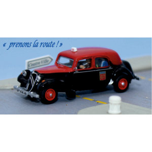 SAI 1603 Citroën Traction 11B 1952 Taxi G7 avec 1 conducteur et 2 passagers Sai Sai_1603 - 1