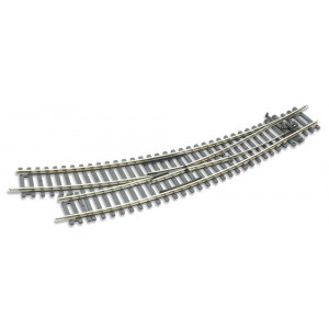 Peco ST244 Aiguillage courbe à droite 11.25° R2 438 & R3 505mm Setrack code 100 Peco Peco_ST-244 - 1