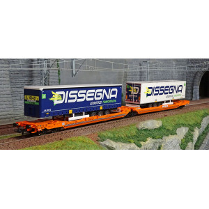 Roco 77395 Wagon-poche articulé double T3000e, Wascosa, chargés conteneurs Dissegna Roco Roco_77395 - 2