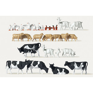 Preiser 0212584 Personnages, Animaux de la ferme x30 Preiser Preiser_0212584 - 1