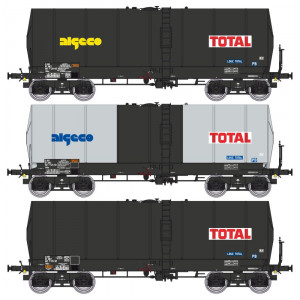 Ree modeles WB657 Set de 3 wagons citerne FAUVET-GIREL, bogies Y 23, ALGECO-TOTAL Ree Modeles WB-657 - 6