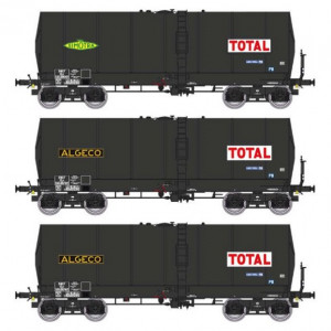 Ree modeles WB664 Set de 3 wagons citerne FAUVET-GIREL, bogies Y 23, TOTAL Ree Modeles WB-664 - 6