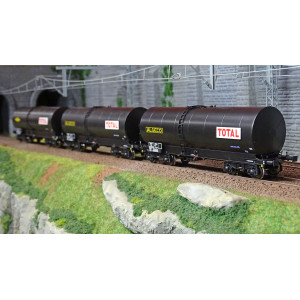 Ree modeles WB664 Set de 3 wagons citerne FAUVET-GIREL, bogies Y 23, TOTAL Ree Modeles WB-664 - 5