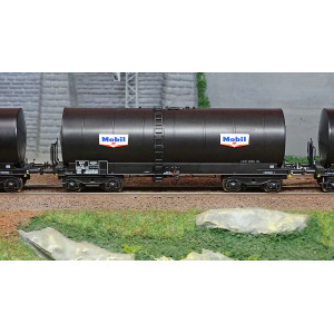 Ree modeles WB662 Set de 3 wagons citerne FAUVET-GIREL, bogies Y 23, MOBIL Ree Modeles WB-662 - 3