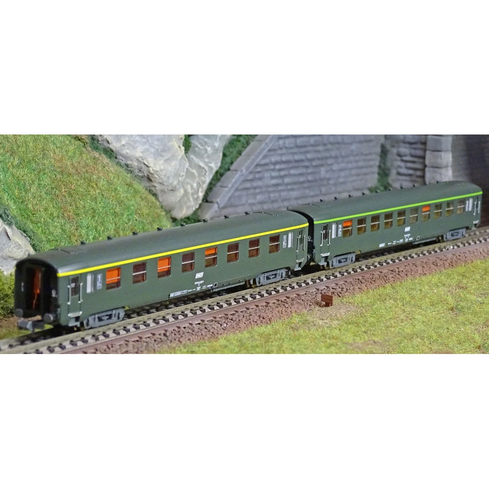 REE Modeles NW276 Set de 2 voitures voyageurs DEV AO, SNCF, A8 et B10, logo encadré blanc, cartouche corail, ep.IV-V Ree Modeles REE Modeles NW276 Set de 2 voitures voyageurs DEV AO, SNCF, A8 et B10, logo encadré blanc, cartouche corail, ep.IV-V Ree Modeles