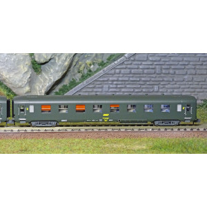 REE Modeles NW287 Set de 2 voitures voyageurs DEV AO, SNCF, B8 ex-A3B5 et B10, logo jaune encadré, ep.IV Ree Modeles NW-287 - 3