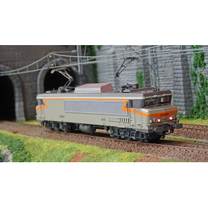 Ls Models 10333S Locomotive électrique CC 6568 SNCF, gris béton, orange, logo nouille, Lyon-Mouche, Digital sonore Ls models Lsm