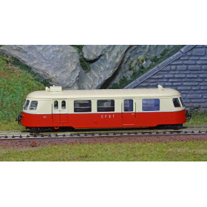 Ree Modeles VM008.S Autorail Billard A80 D des CFDT N°511, Rouge/Crème, 1 Phare, digital sonore Ree Modeles VM-008.S - 2