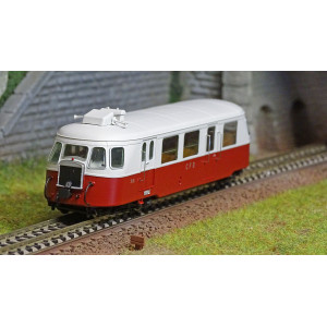 Ree Modeles VM006.S Autorail Billard A80 D des CFD N°316, Rouge/Gris perle, 1 Phare, digital sonore Ree Modeles VM-006.S - 1