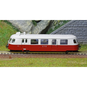 Ree Modeles VM006.S Autorail Billard A80 D des CFD N°316, Rouge/Gris perle, 1 Phare, digital sonore Ree Modeles VM-006.S - 2