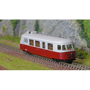 Ree Modeles VM006.S Autorail Billard A80 D des CFD N°316, Rouge/Gris perle, 1 Phare, digital sonore Ree Modeles VM-006.S - 3