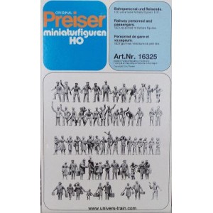 Preiser 16325 personnages, personnel de gare et voyageurs, 120 figurines Preiser Preiser_16325 - 1